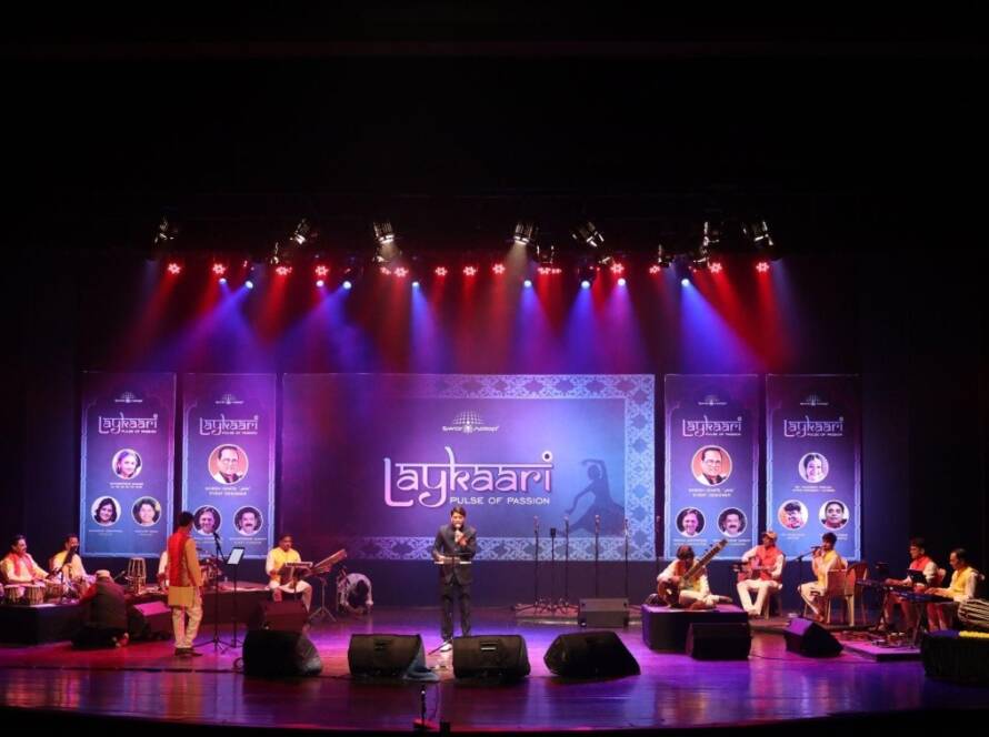 Stage setup at Rangmandir Mumbai event venue